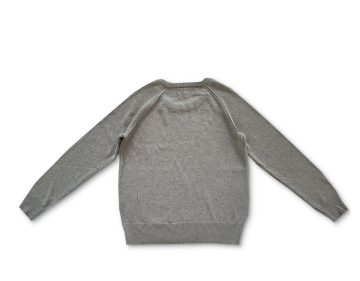 Karen Scott Women's Crewneck Cotton Sweater Smoke Grey Heather Size M