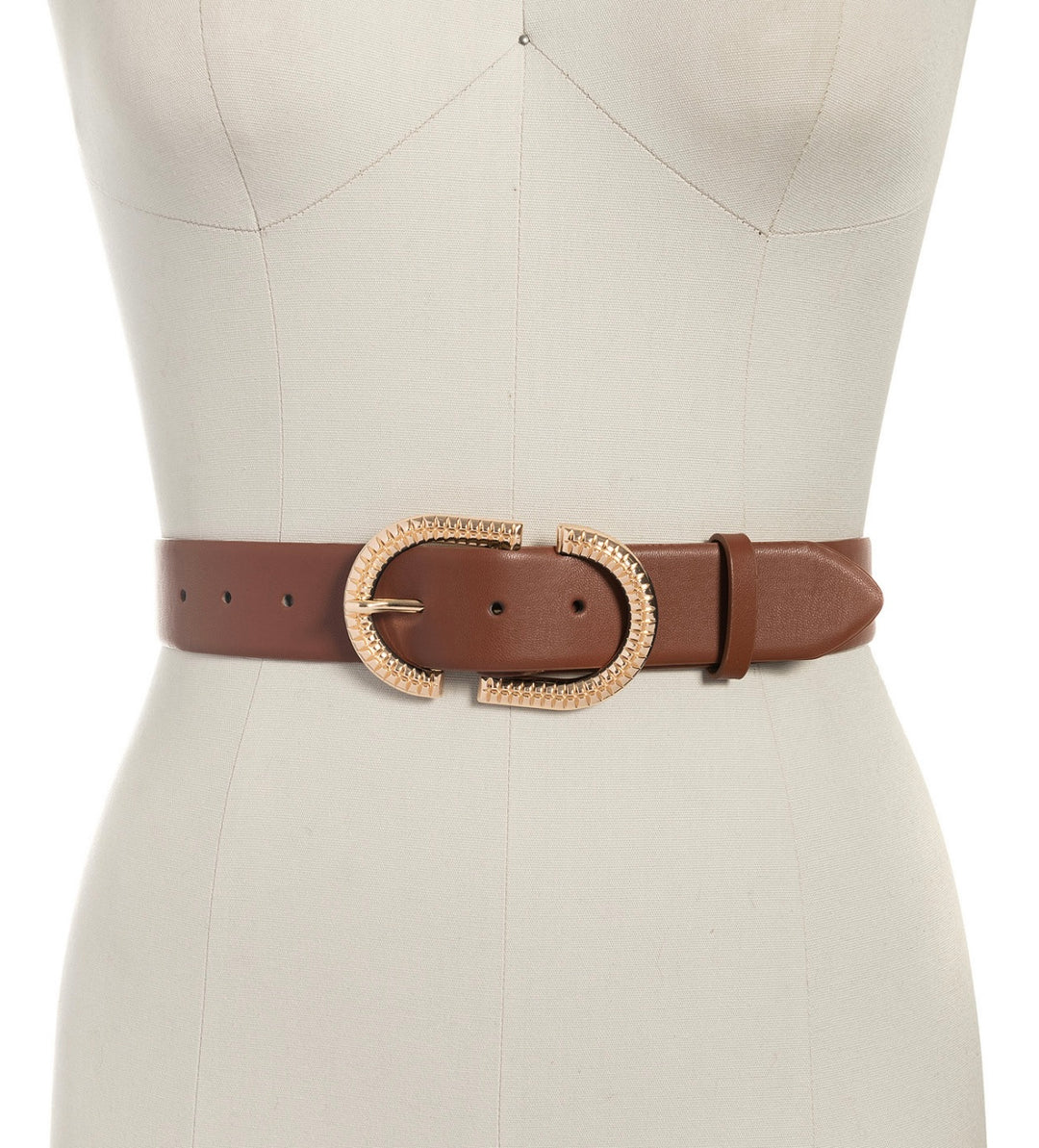 Inc International Concepts Women's Textured Buckle Belt Sizes S, M, L