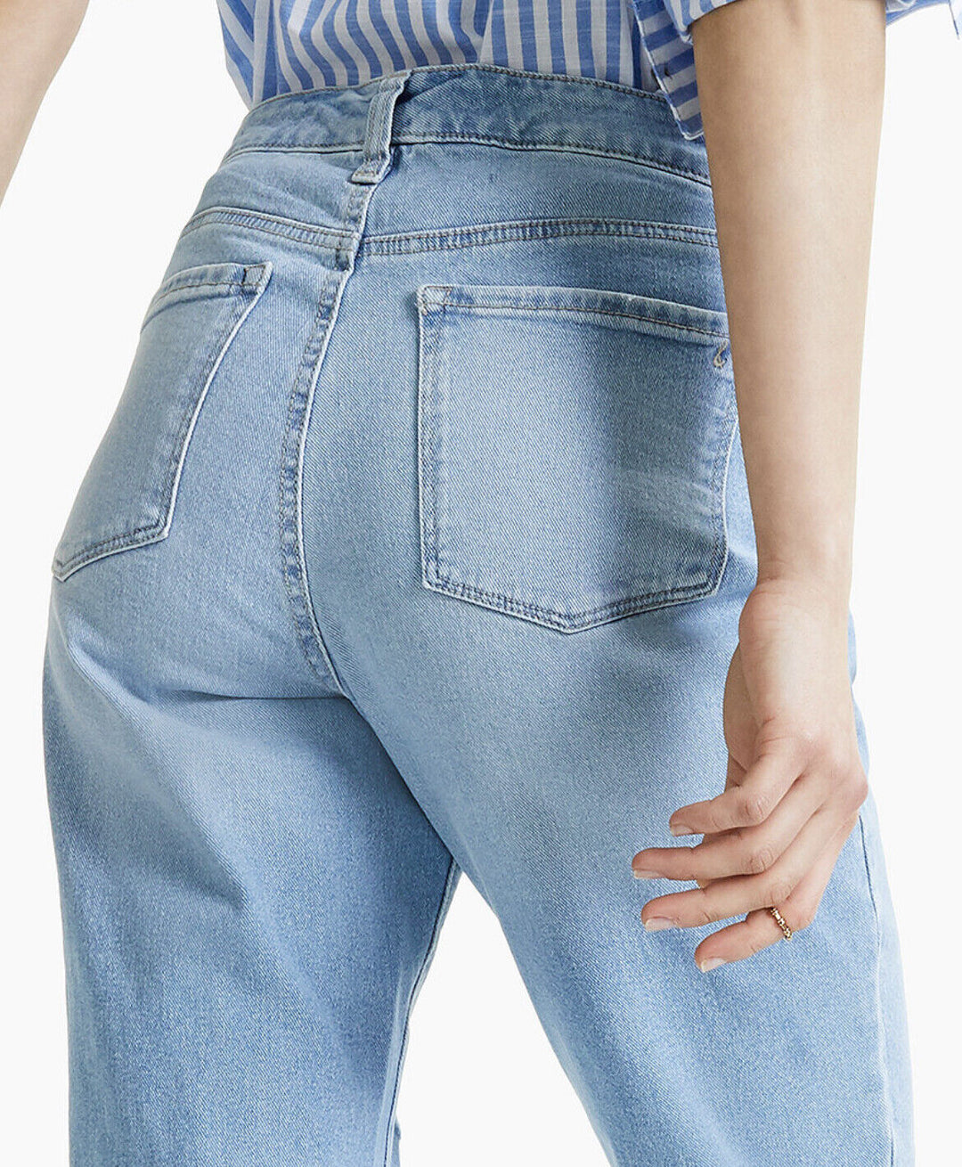 Women's Straight-Leg Cropped Raw-Hem Jeans