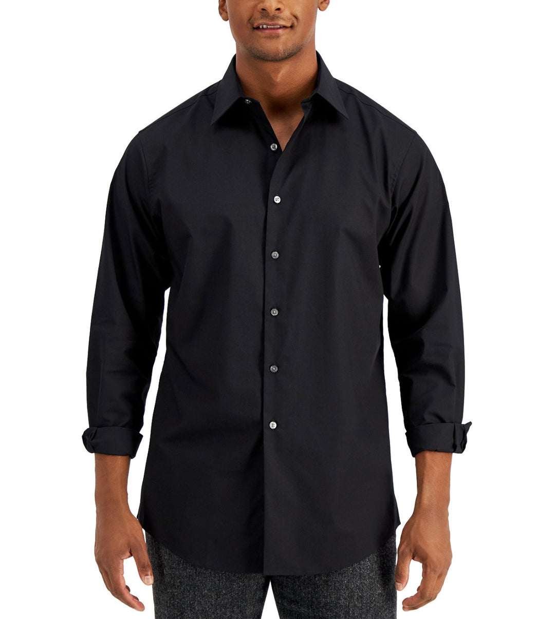 Club Room Men's Classic Fit Point Collar Solid Dress Shirt Size L 16-1 – CL Quality Store
