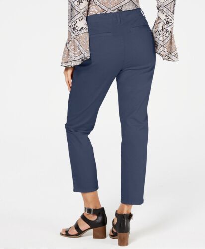 Women's Chino Ankle Pants Mid Rise  Pockets