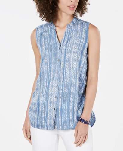 Petite Cinched-Side Sleeveless Top