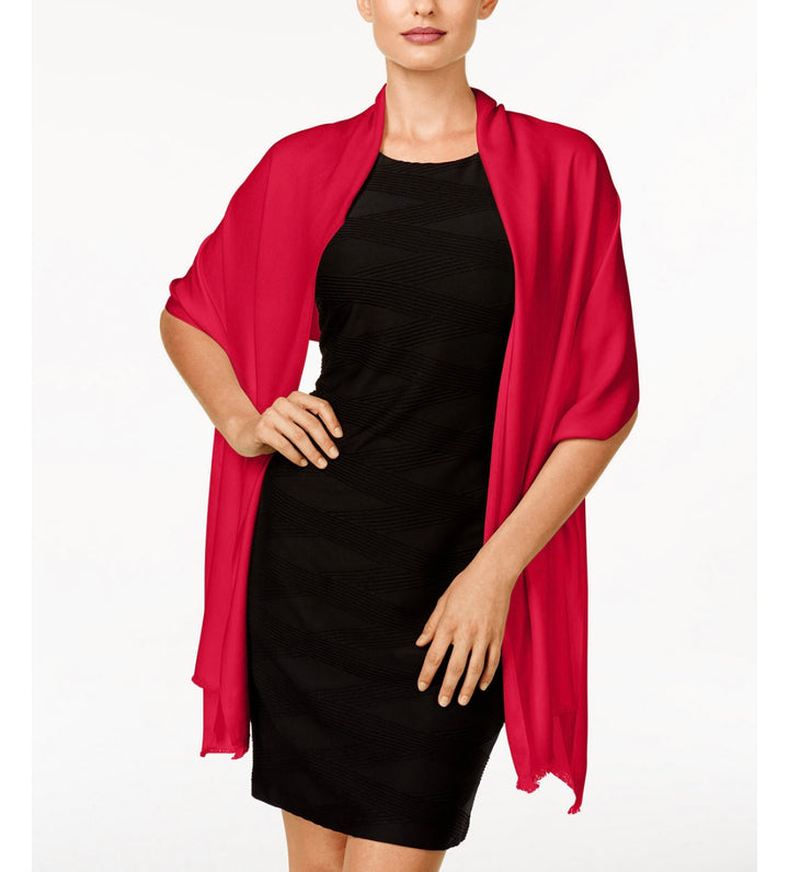 Inc International Concepts Women's Wrap & Scarf in One Red One Size
