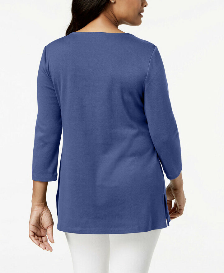 Women's Split-Neck Tunic Top