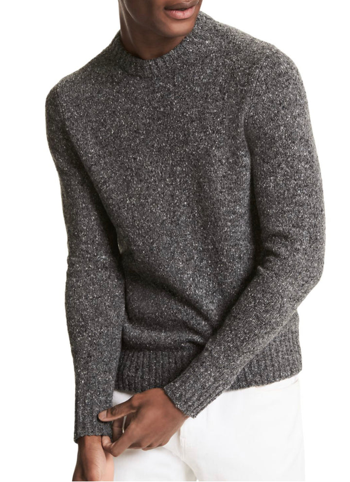 Michael Kors Men's Wool Blend Tweed Regular Fit Crewneck Sweater Size XXL