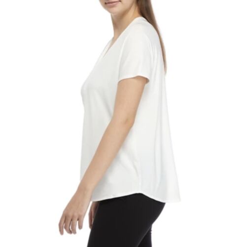 Women's Extended Cap Dolman Sleeve V-Neck Top Short Sleeve